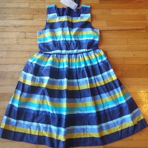Tommy Hilfiger Girl's blue striped dress sz 12